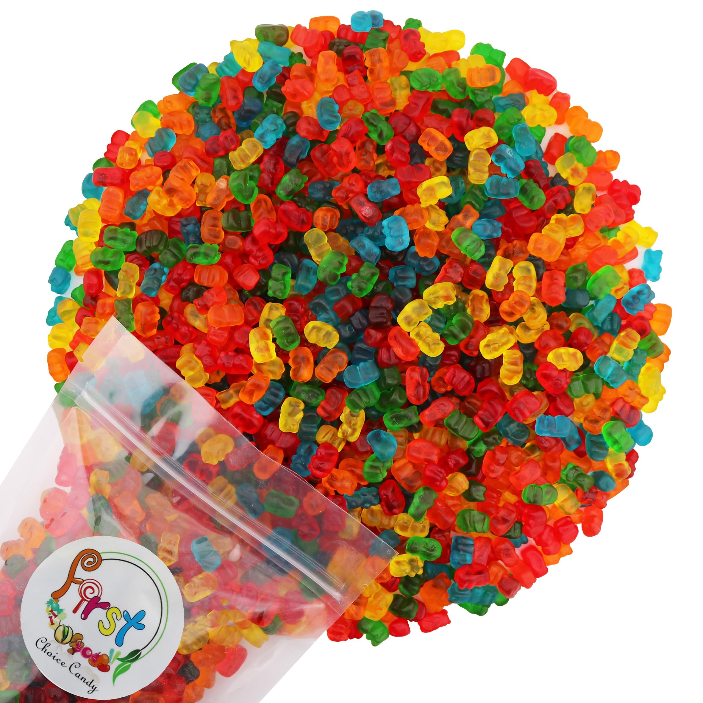 FirstChoiceCandy Mini Gummy Bears pack colorful bite sized snacks for any occasion.