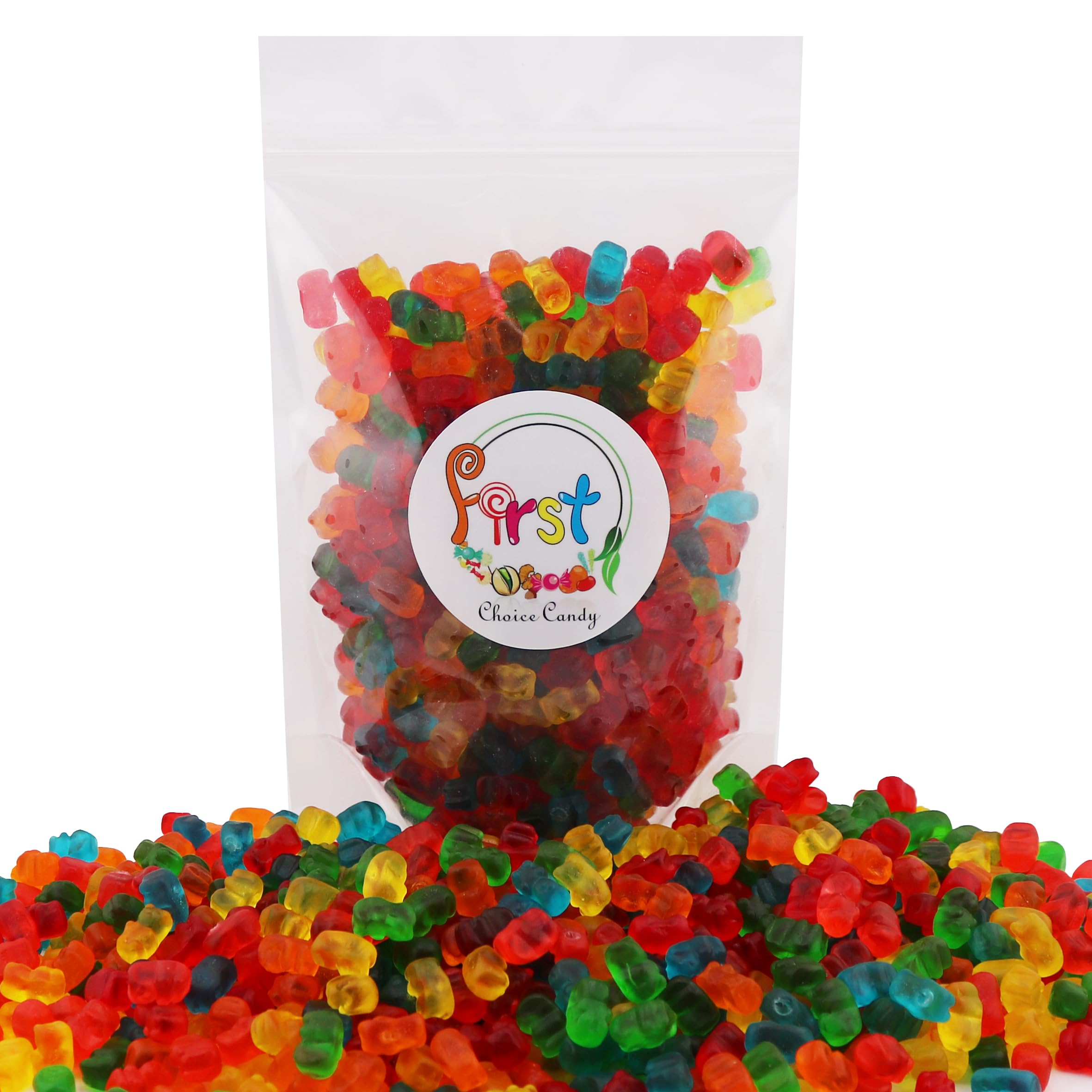 FirstChoiceCandy Mixed Flavors mini cubs display bulk gummy option for parties.