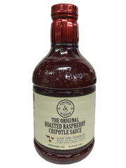 Fischer & Wieser Razzpotle Roasted Raspberry Chipotle Sauce bottle enhances appetizers.