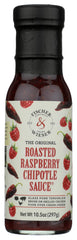 Fischer & Wieser Roasted Raspberry Chipotle sauce jar for pantry, ideal glaze for grilled meats.
