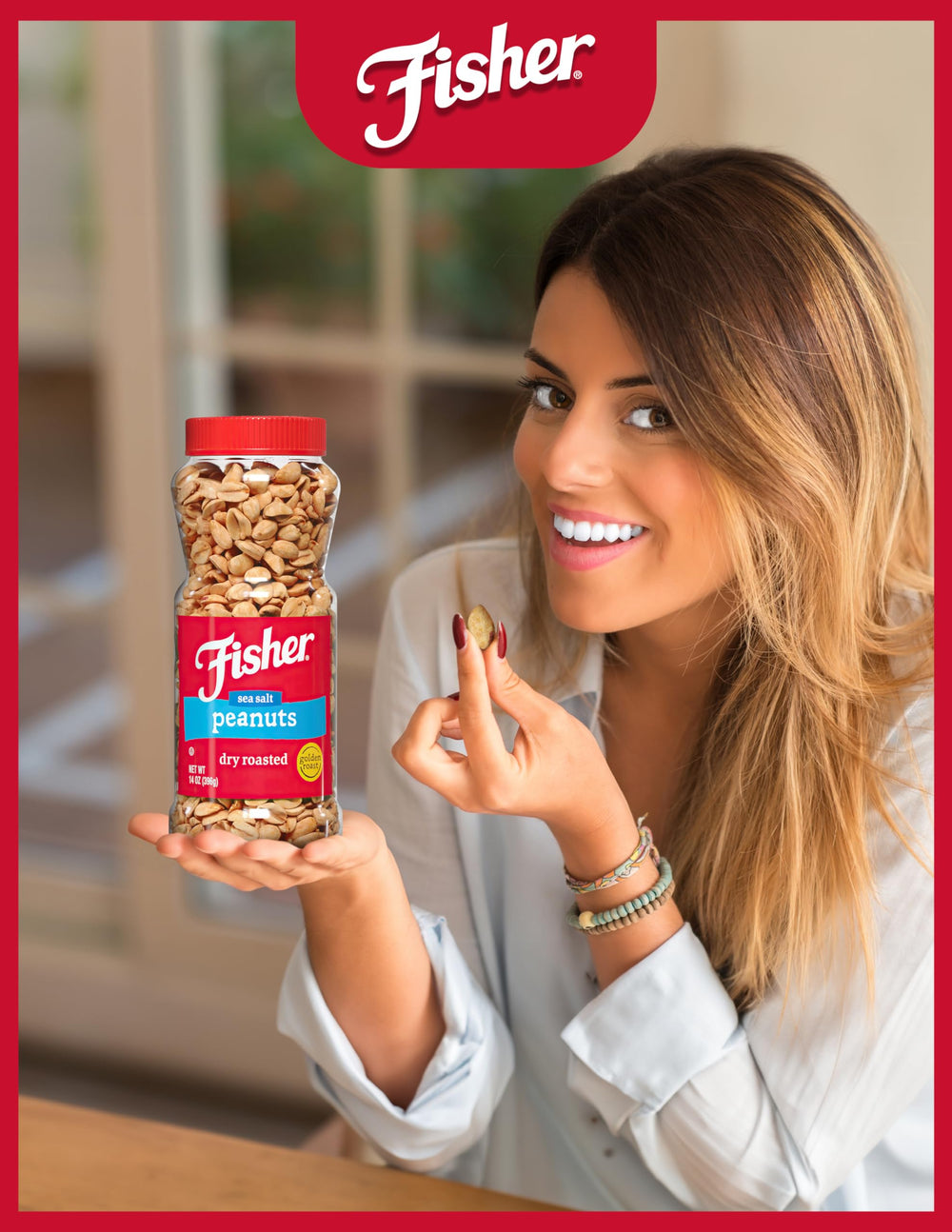 Fisher Chef's Naturals sea salt peanuts versatile snack for gatherings and breaks