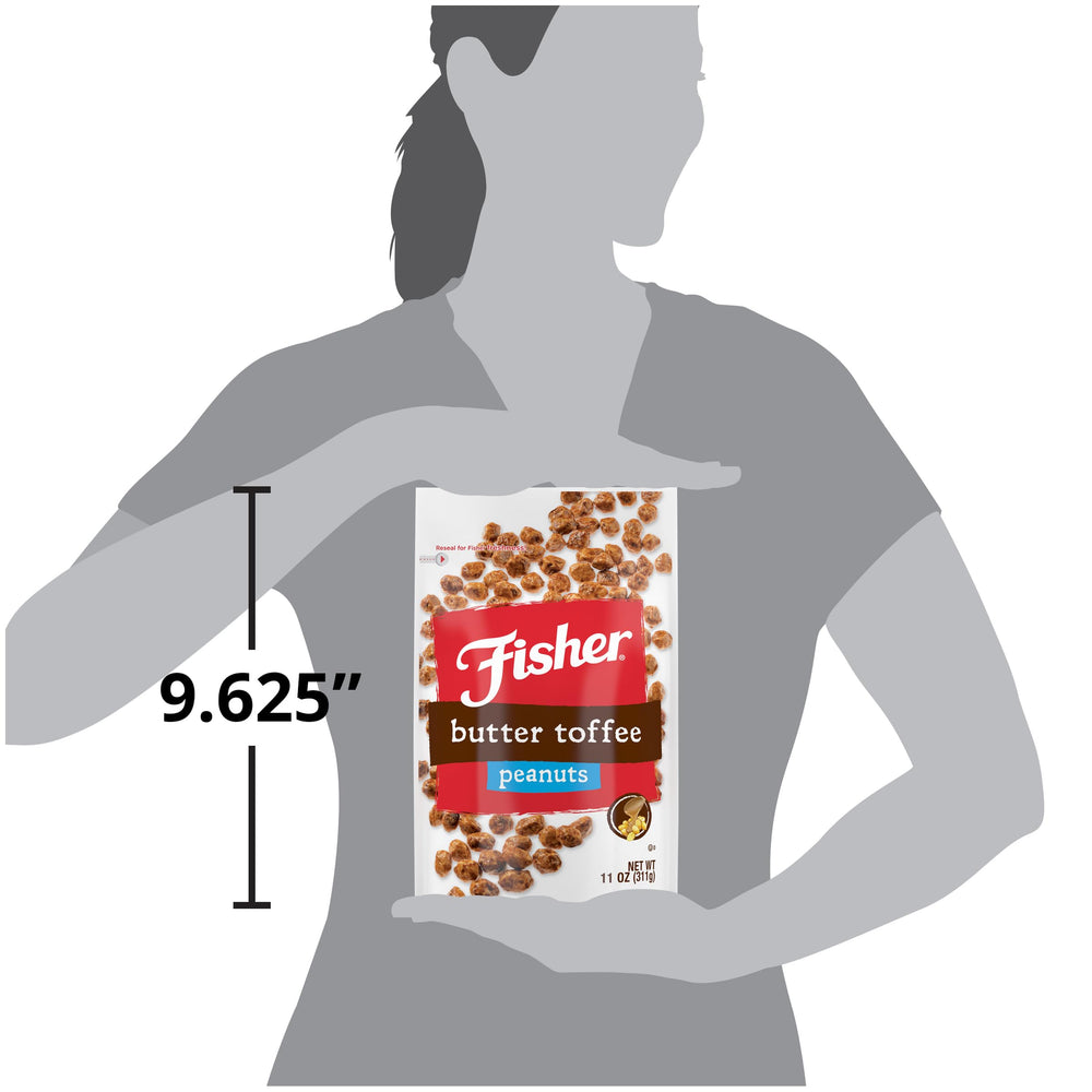 Fisher Snack Butter Toffee Peanuts on-the-go snack for busy days