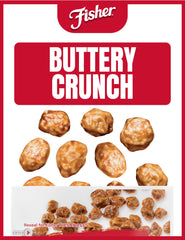 Fisher Snack Butter Toffee Peanuts resealable pouch showing freshness and convenience