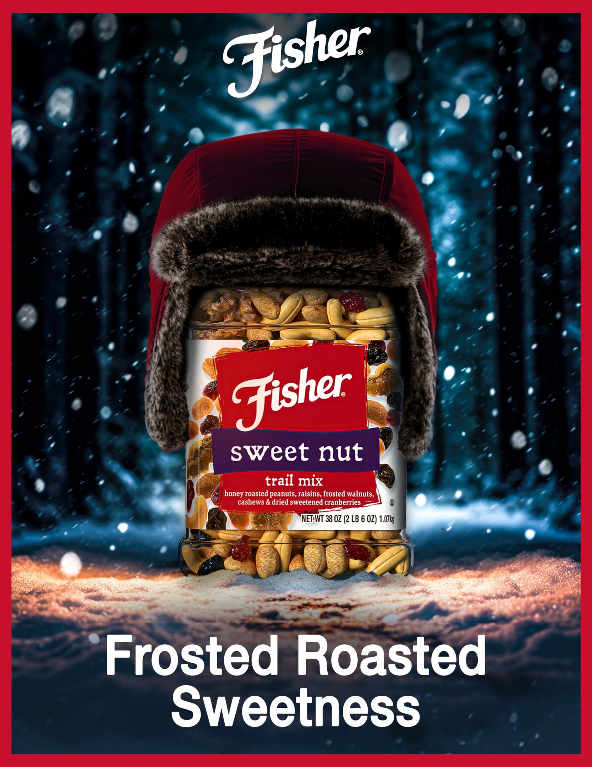 Cashews in Fisher Sweet Nut Trail Mix deliver creamy bite.