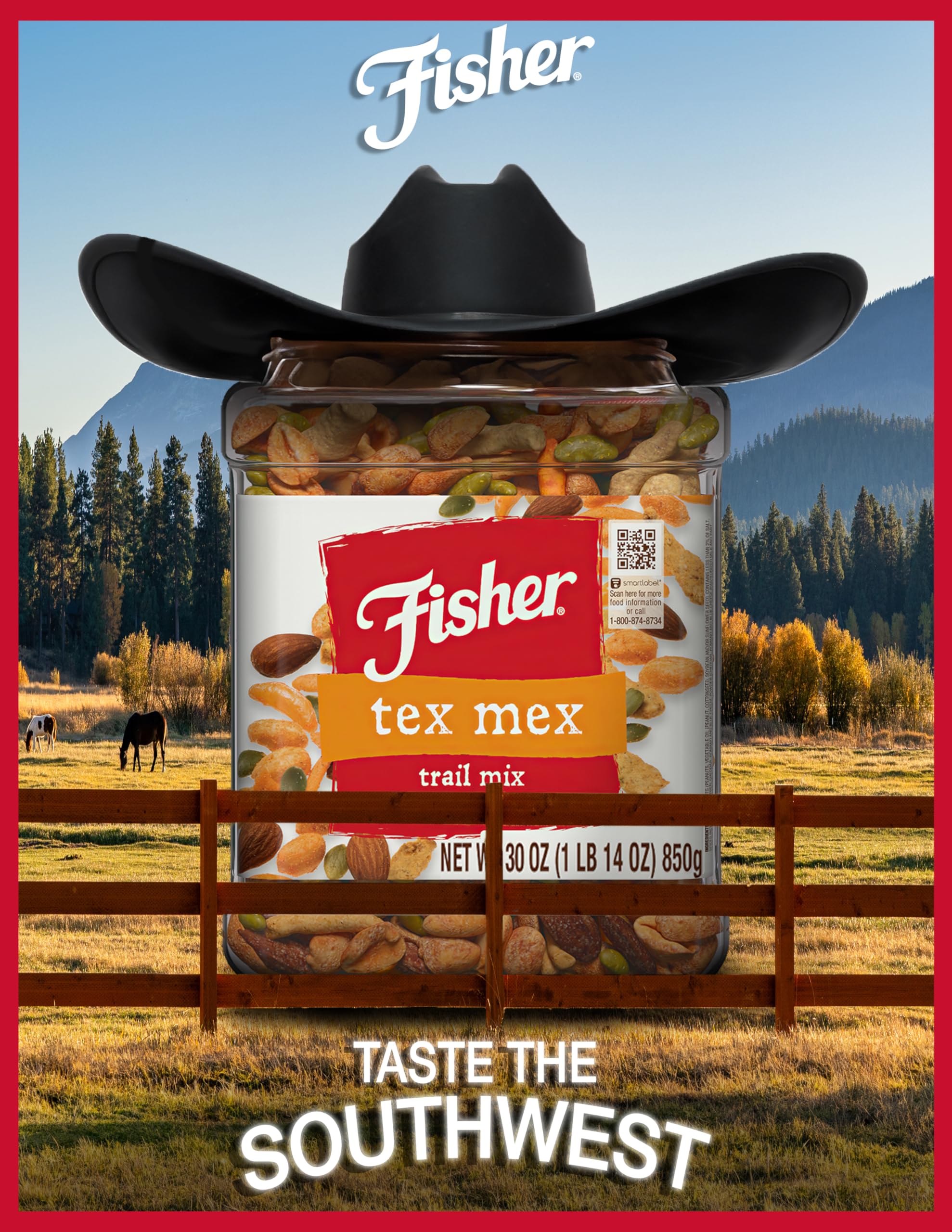 Fisher Snack Tex Mex Trail Mix sesame sticks add crunch and depth