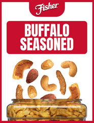 Peanuts and pretzels with smoked almonds deliver savory crunch