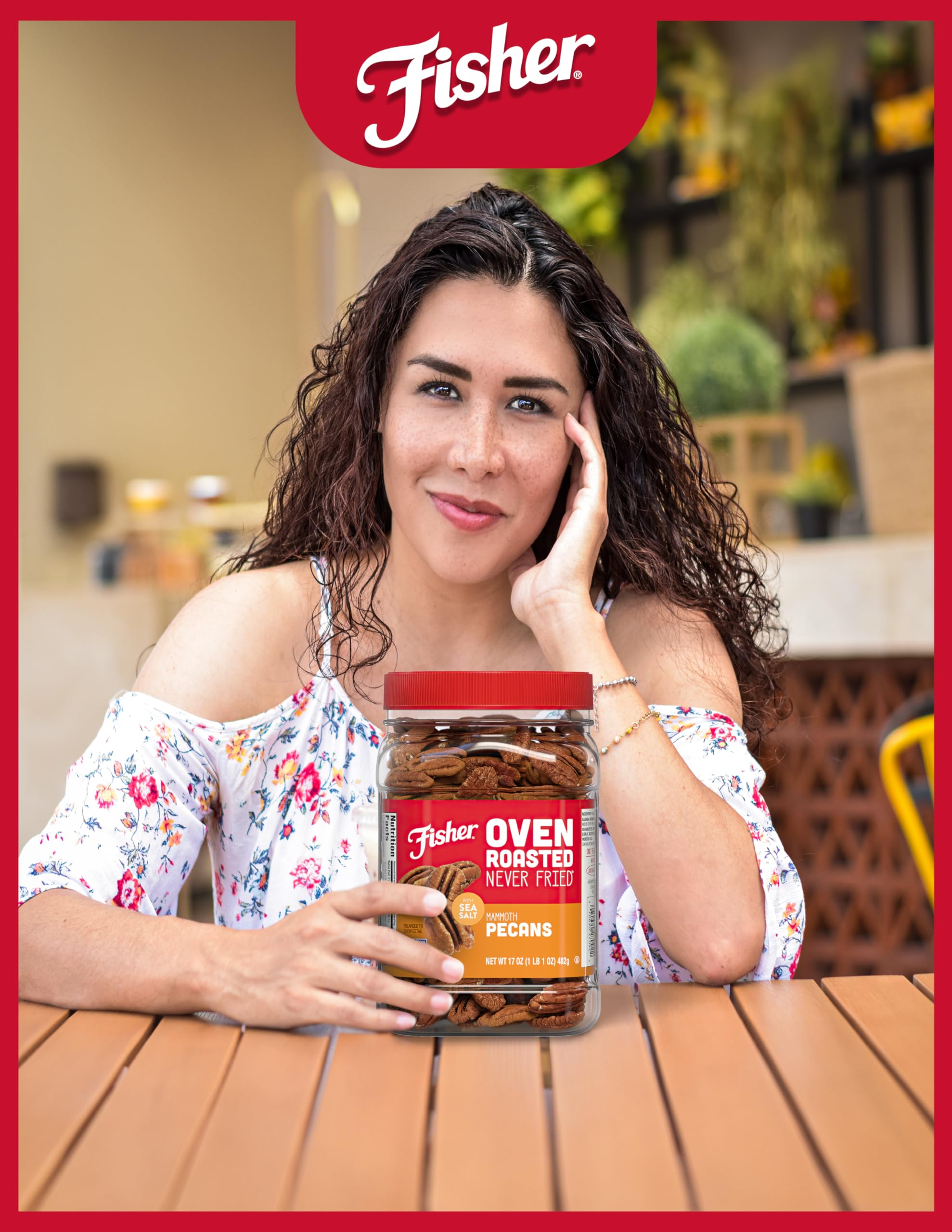 Fisher Vegan Protein Pecans offer plant-based nourishment in a crunchy bite.