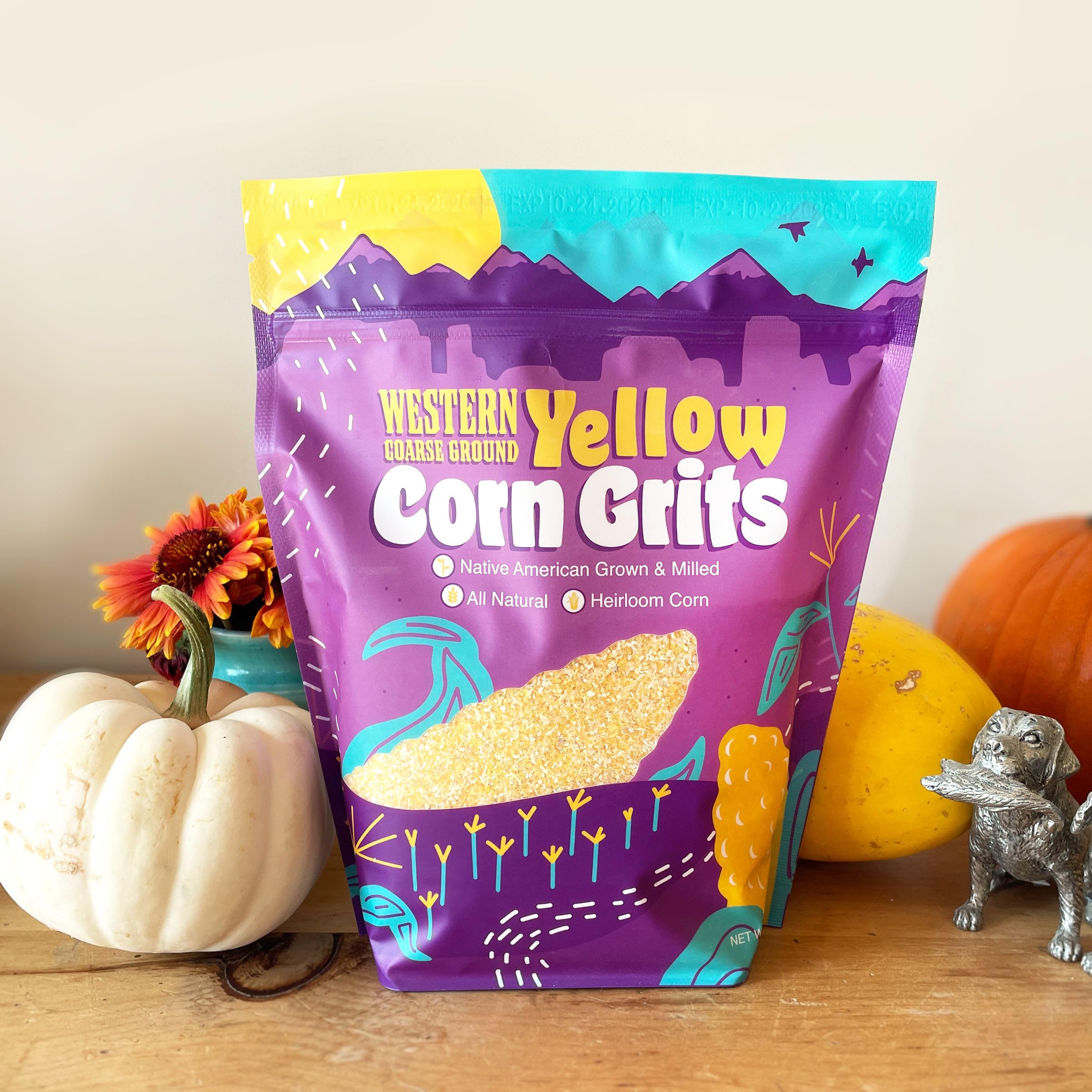 FISHSKI PROVISIONS gluten-free yellow corn grits suitable for gluten-free diets.