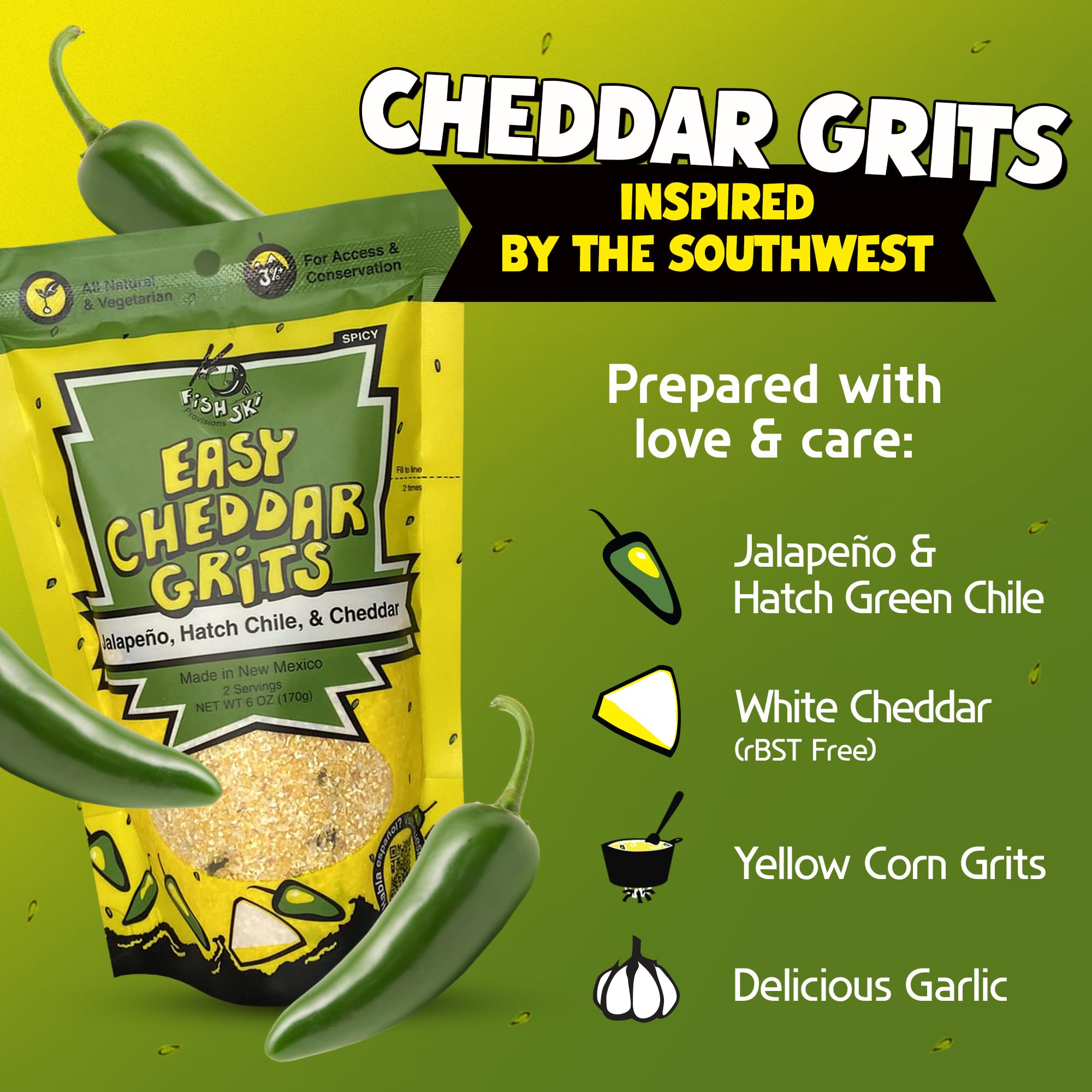 Cooked yellow corn grits served in a cozy bowl with cheese