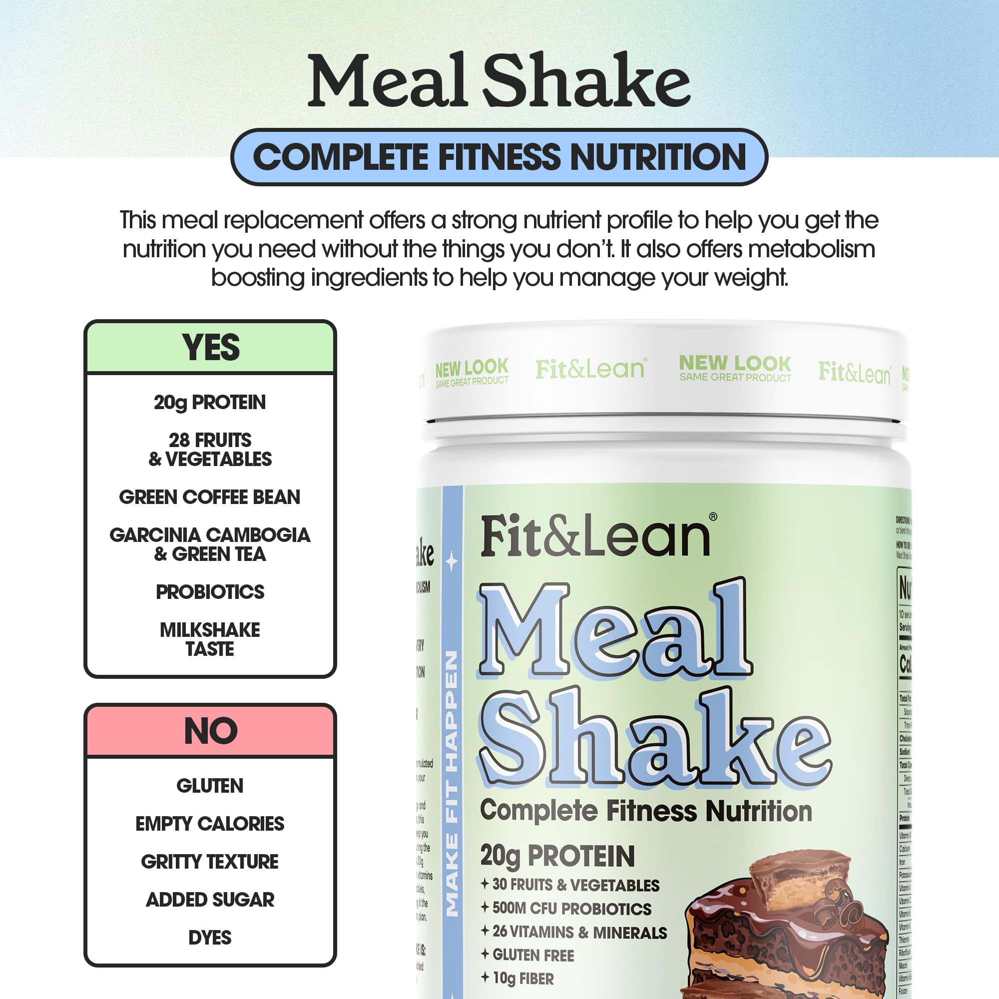 Fit and Lean Meal Shake greens and beets image showing whole-food ingredients.
