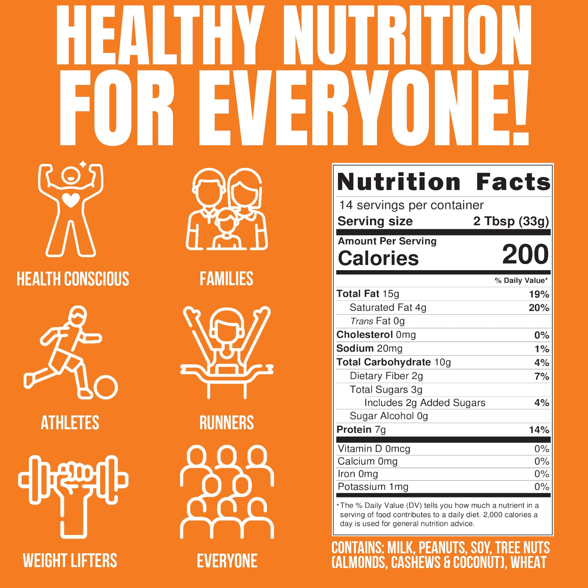 Fit Butters caramel fudge coconut cookie butter label emphasizes high protein options.