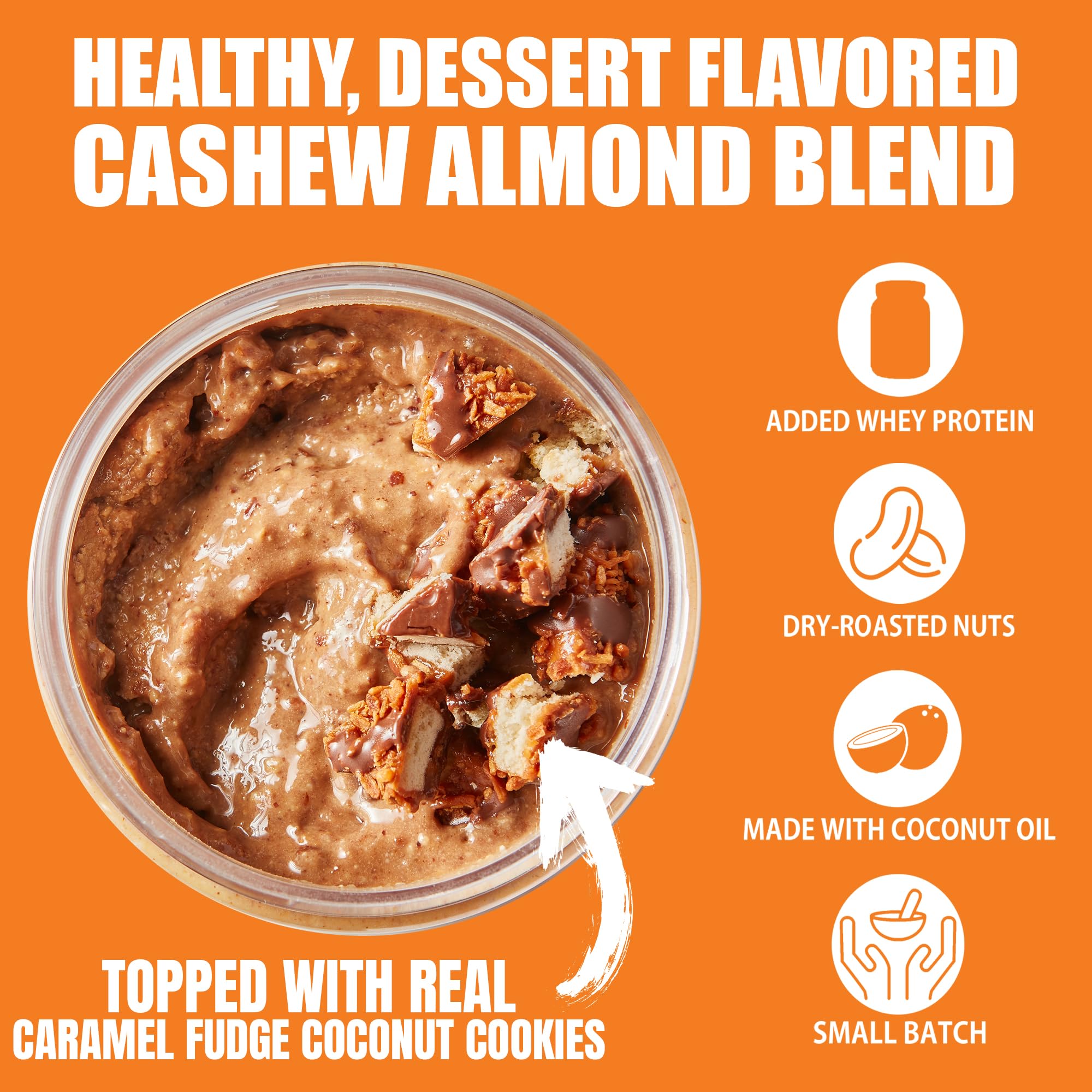 Fit Butters caramel fudge coconut cookie butter spoon dip highlights versatile spreads.