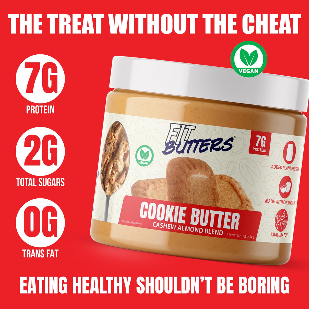 Fit Butters low carb low sugar badge supports mindful indulgence.