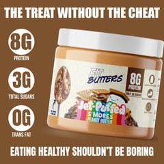 Fit Butters whey protein isolate infusion for complete protein and flavor.