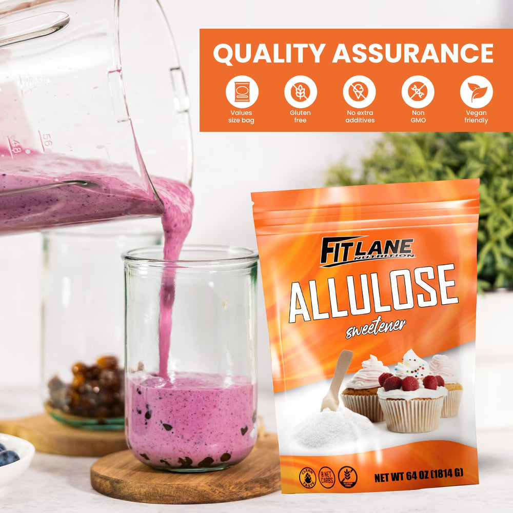 Fit Lane Allulose gluten-free vegan-friendly label appeals to health-conscious cooks.