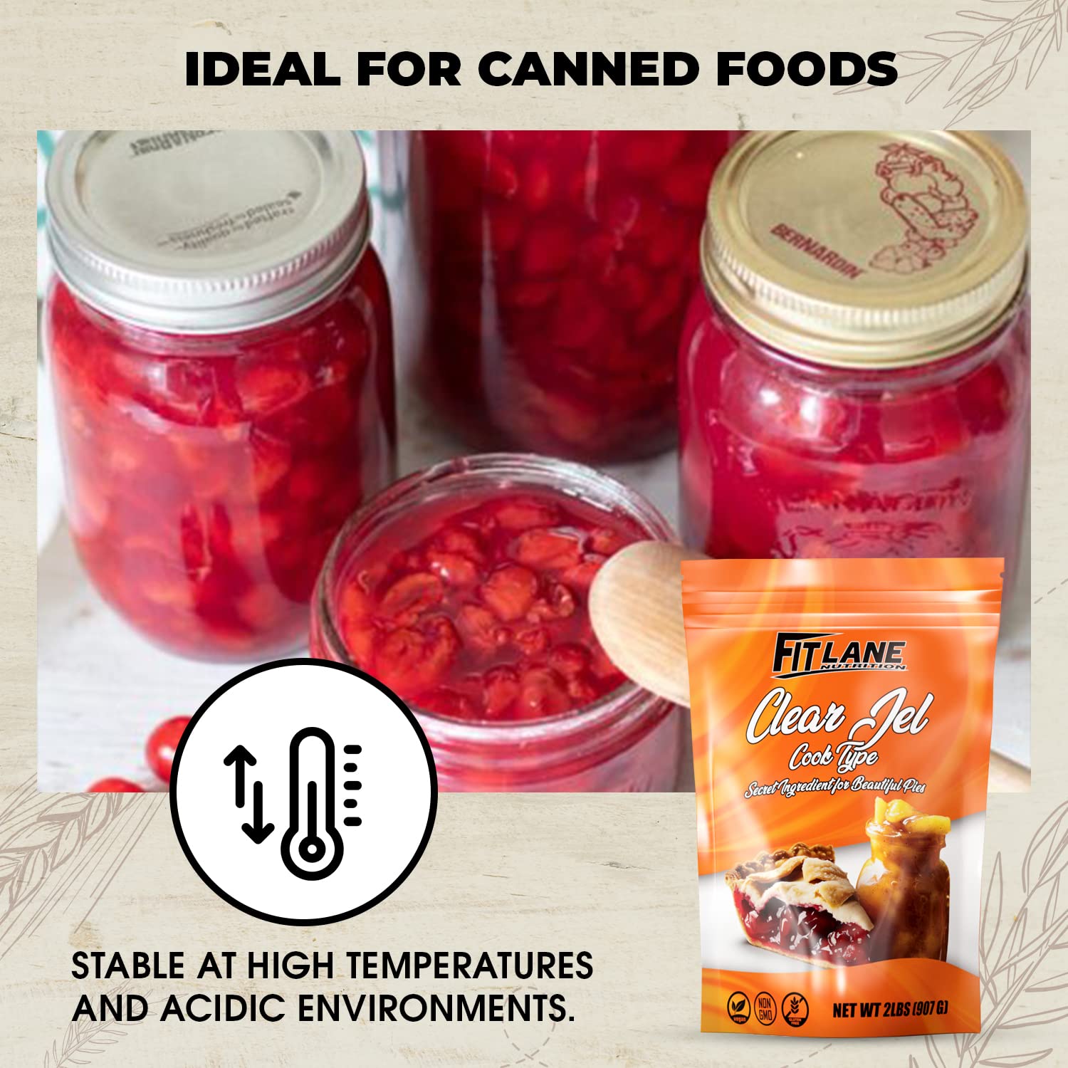 Fit Lane gluten-free Clear Jel powder suitable for gluten-free recipes.