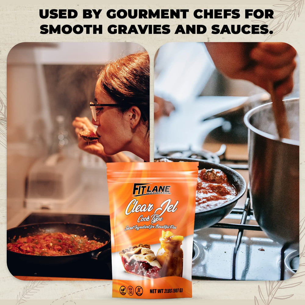 Clear Jel heat-stable thickener from Fit Lane Nutrition stays intact during canning.