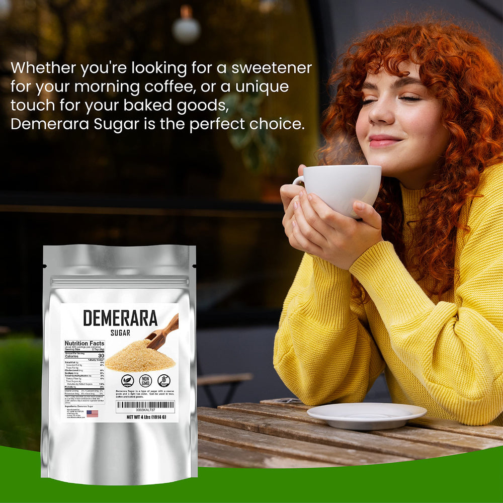 Fit Lane Demerara sugar 4lbs packaging detail highlights minimal processing