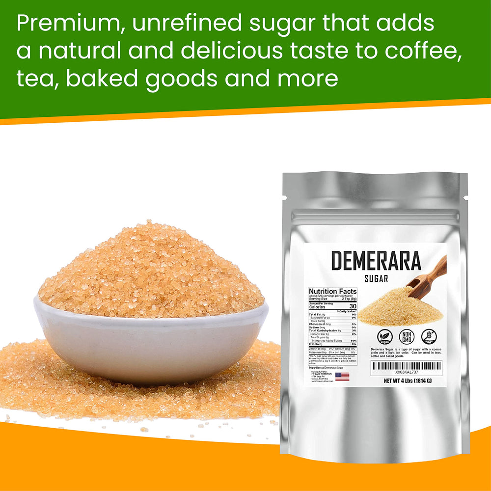 Fit Lane Demerara sugar perfect for baking desserts and topping pastries