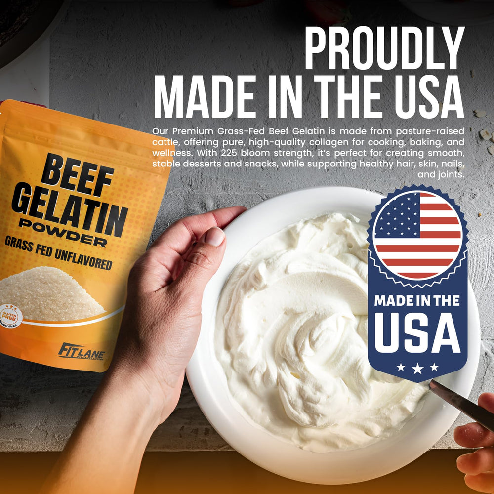 Fit Lane gelatin stabilizes yogurt for silky, dairy-free desserts.