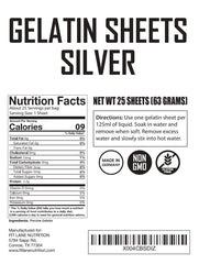 Fit Lane 170 bloom gelatin sheets provide strong, glossy gels for desserts.