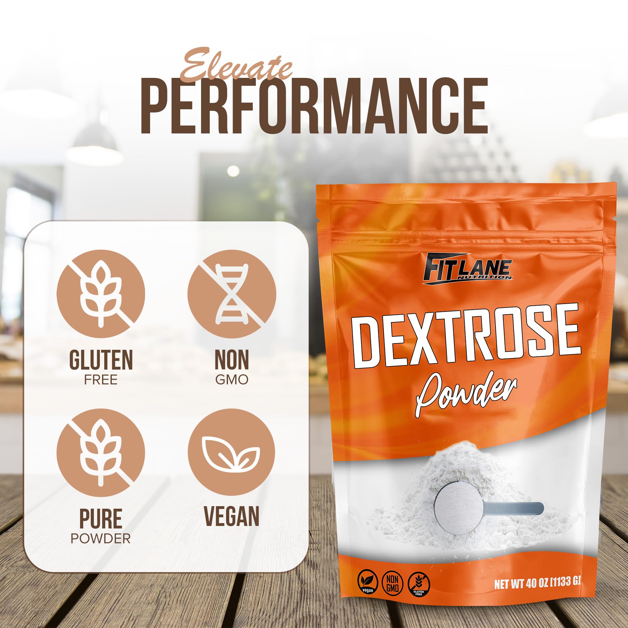 Fit Lane Nutrition dextrose powder as brewing priming sugar for steady fermentation.