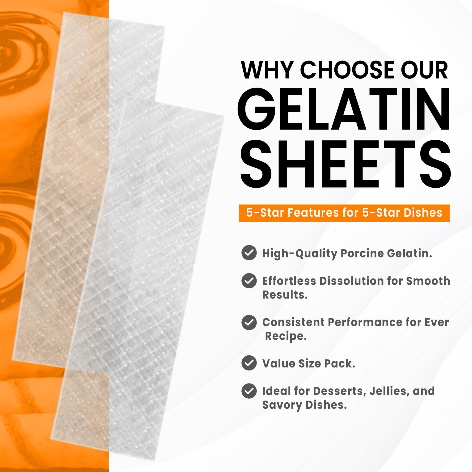 Fit Lane Germany-produced gelatin sheets emphasize premium quality for home bakers.