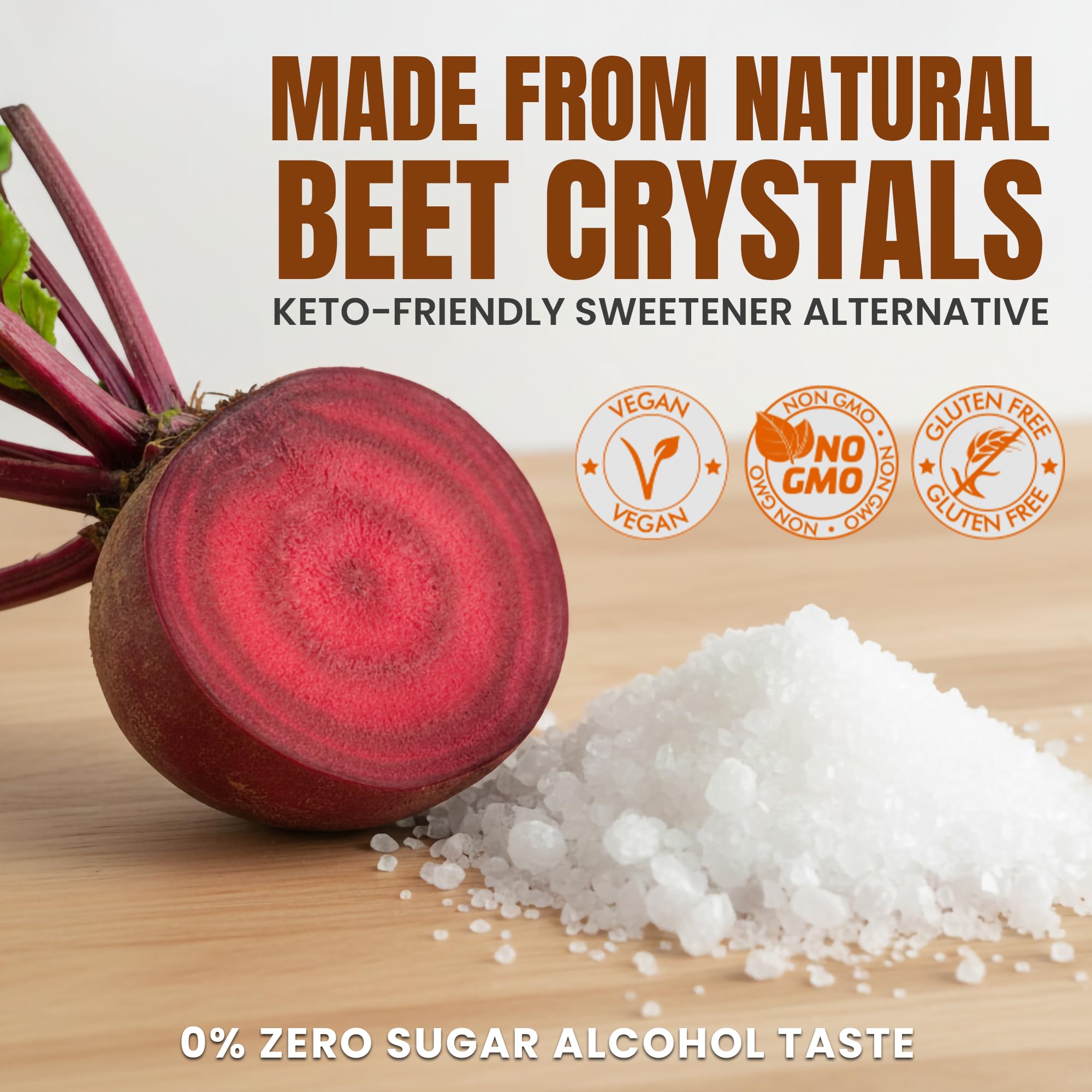 Fit Lane Nutrition Isomalt Crystals set crystal-clear decorations for desserts.