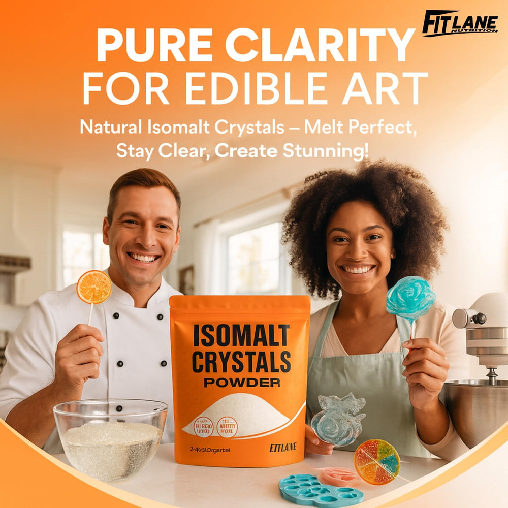Fit Lane Nutrition Isomalt Crystals ideal for sugar pulls and molds.