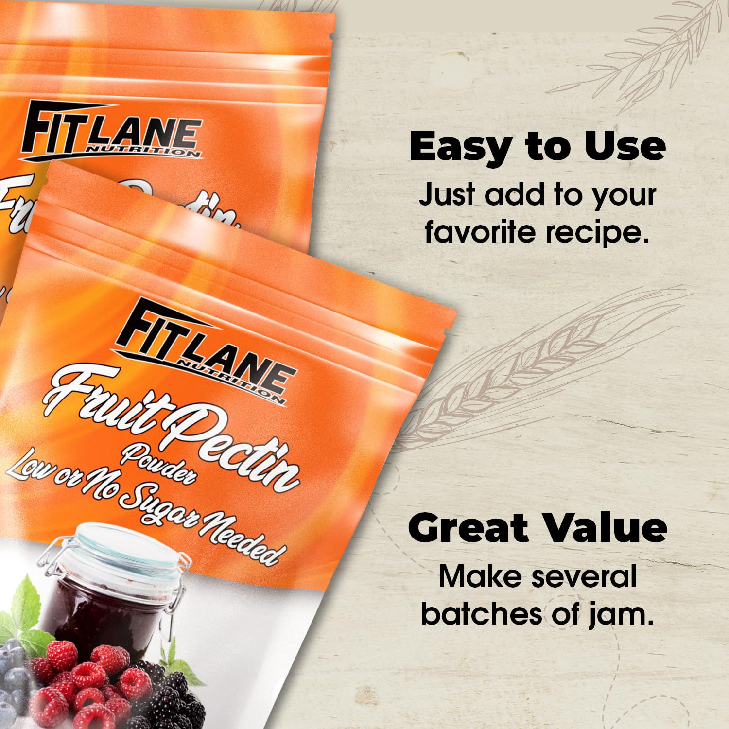 Fit Lane Nutrition premium quality pectin powder from natural fruit sources