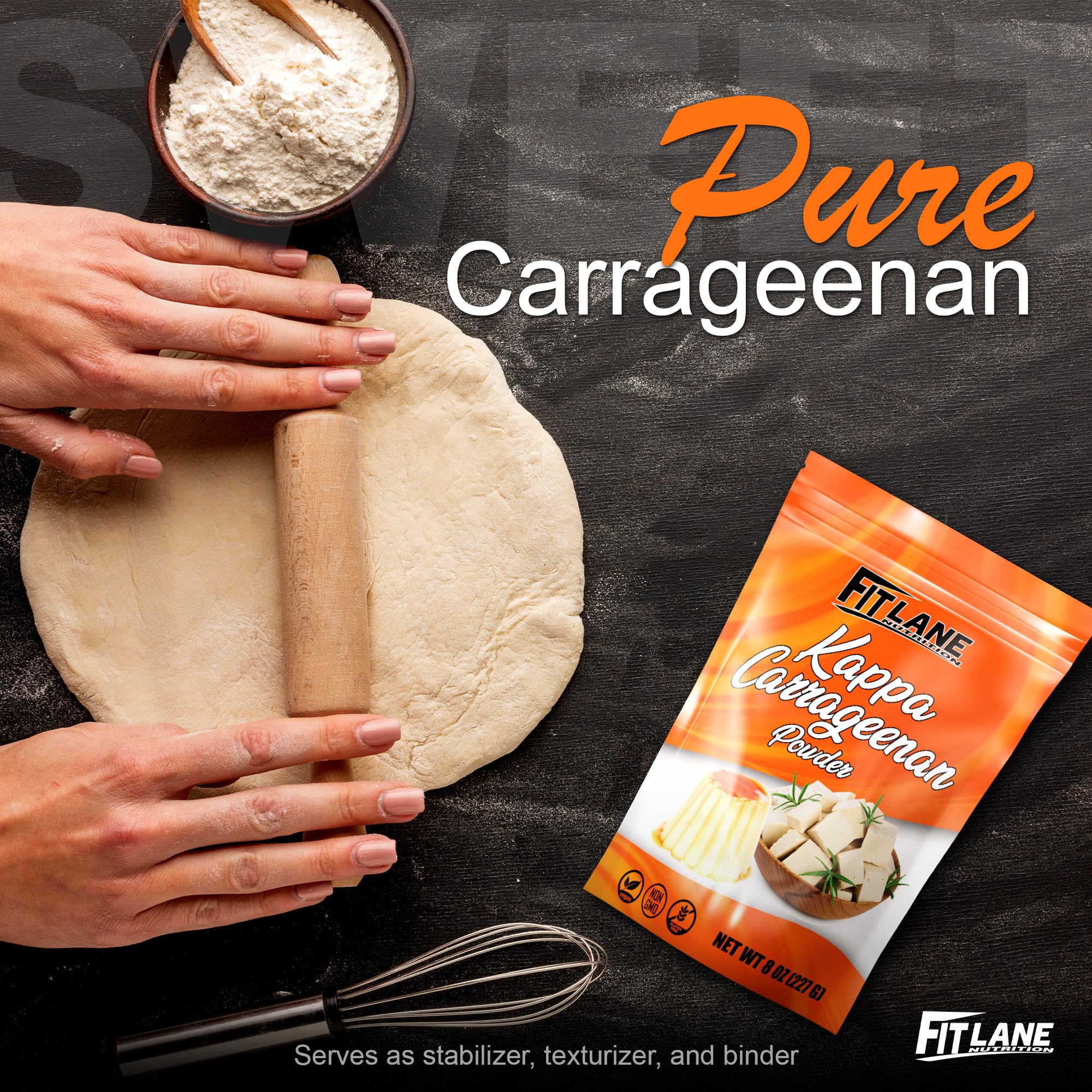 Fit Lane ricotta texture using carrageenan to create creamy dairy-free dollops
