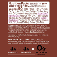 FitBake frosting scoop showing smooth texture and zero-sugar sweetness