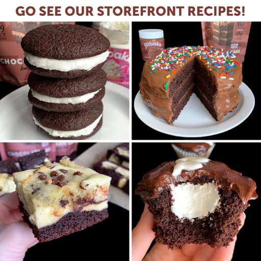 Prepare, bake, and enjoy a moist chocolate cake with FitBake