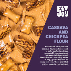 FitJoy grain-free cassava and chickpea flours deliver bold crunch in every bite.