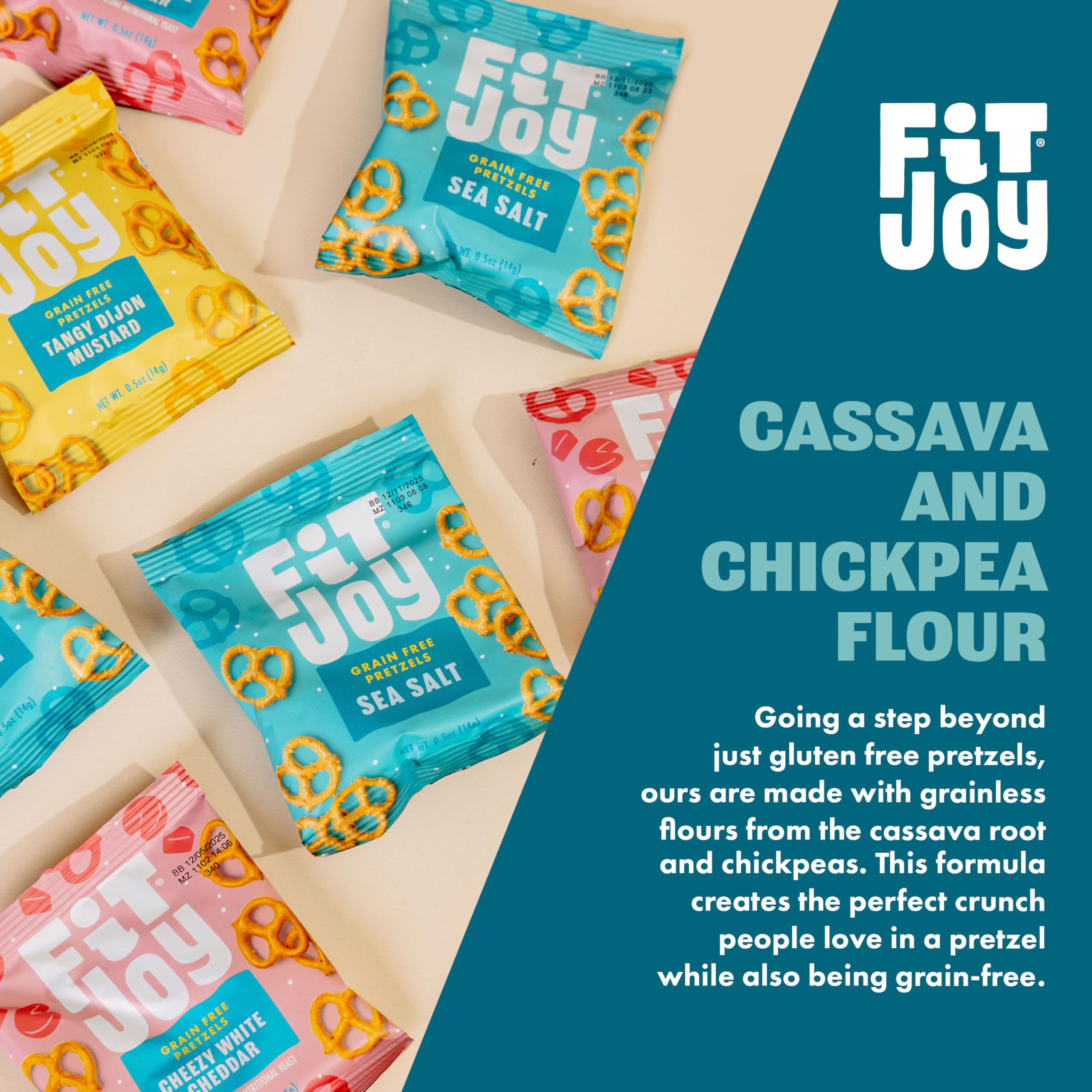 FitJoy cheezy white cheddar twists, savory cheddar notes for crave-worthy snacks.