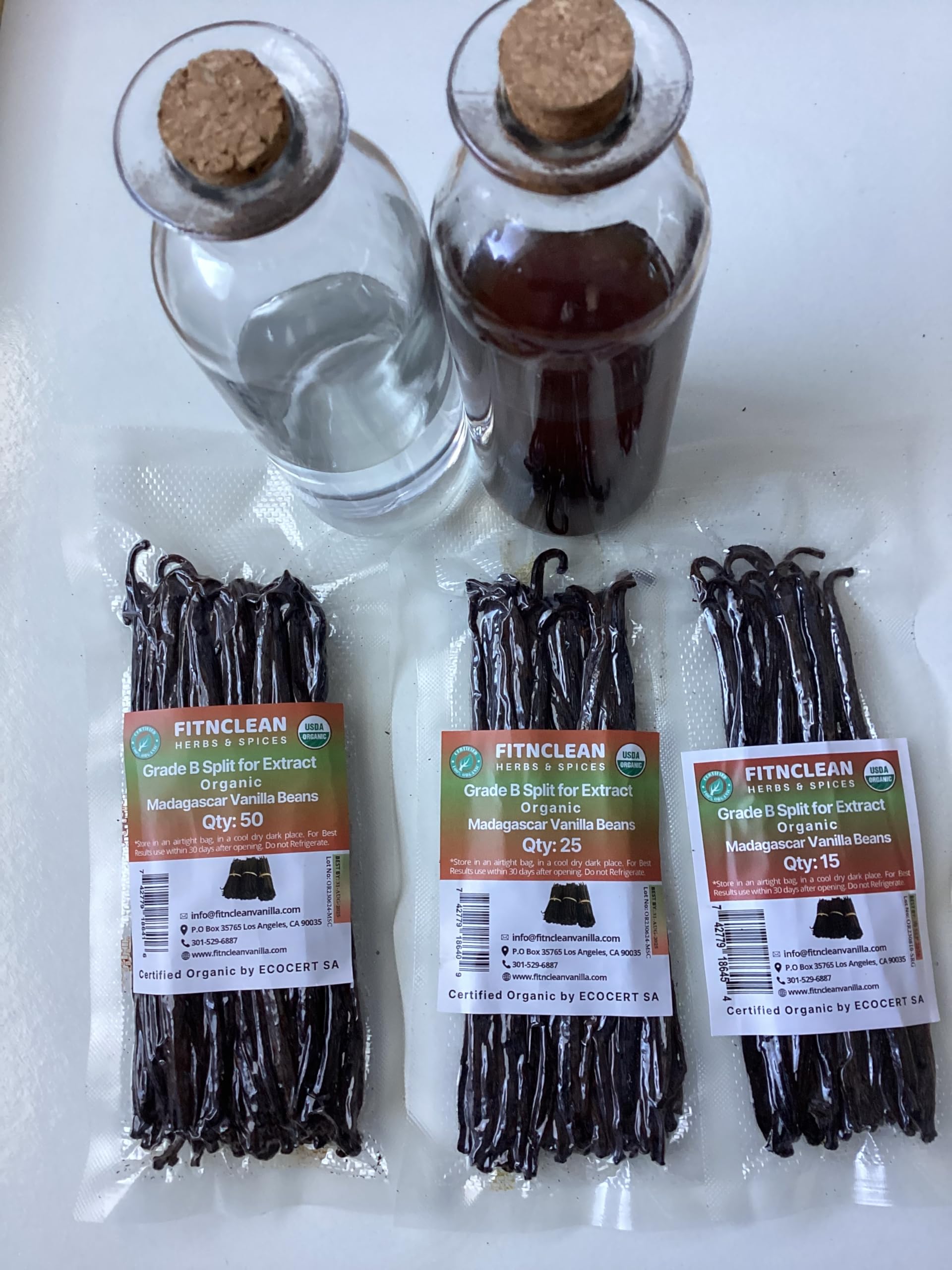 FITNCLEAN bulk vanilla beans value shot highlighting budget friendly options