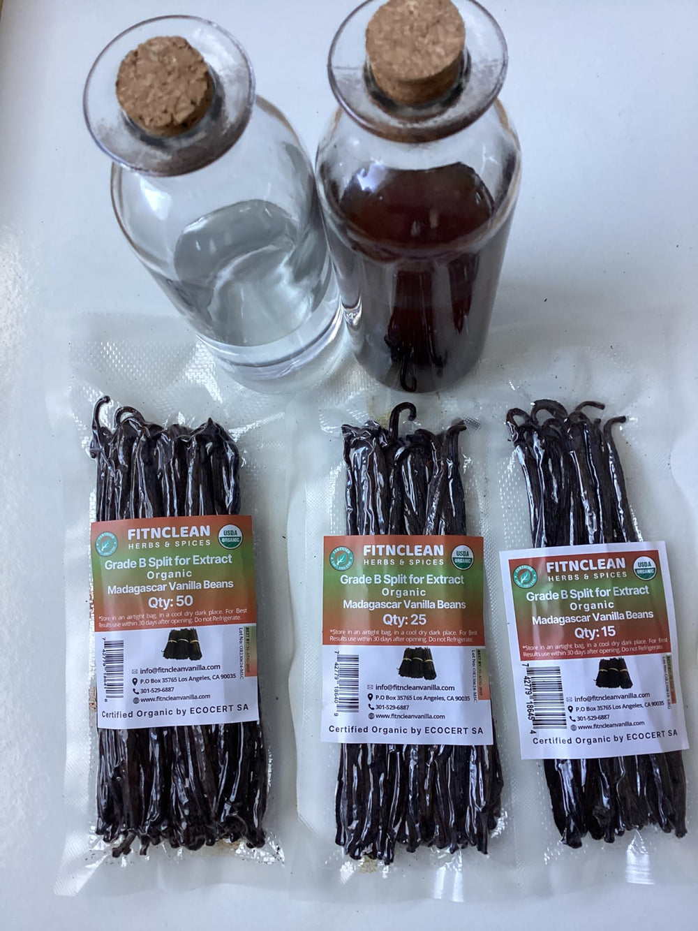 FITNCLEAN bulk vanilla beans value shot highlighting budget friendly options