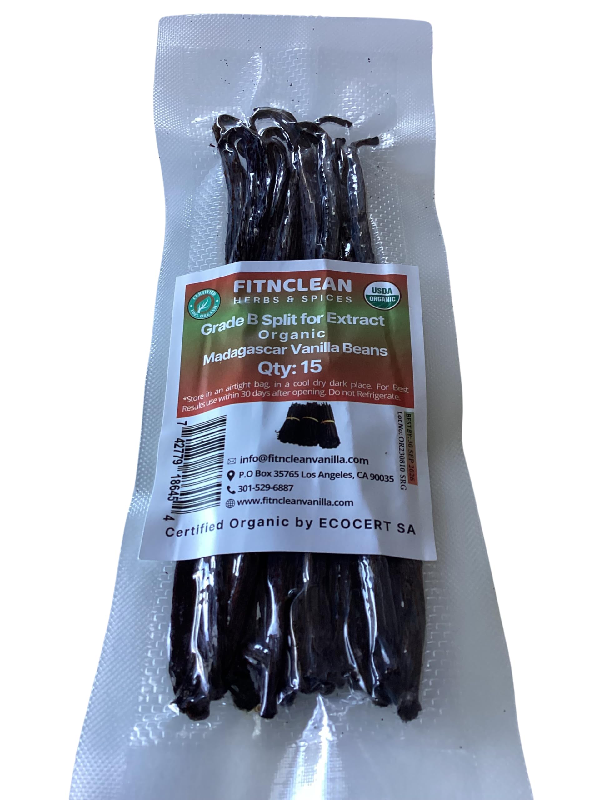 FITNCLEAN vanilla beans used in infusion create rich, aromatic homemade vanilla extract