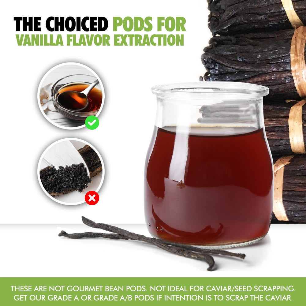 FITNCLEAN vanilla pods 5-7 inches for rich, aromatic flavor.