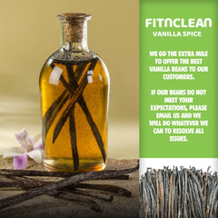 Close-up of bourbon-conditioned vanilla pods from FITNCLEAN for aromatic extract