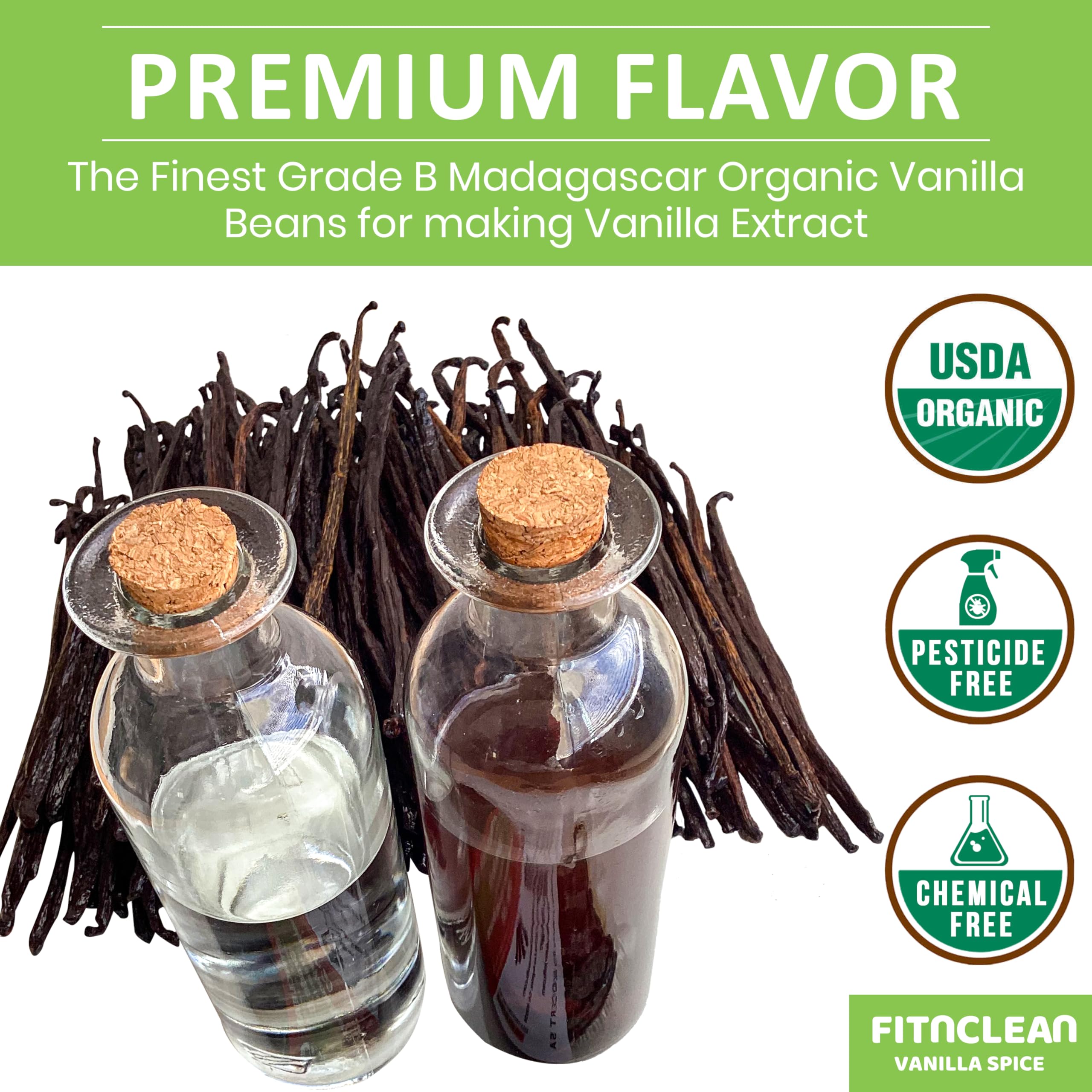 FITNCLEAN bulk packaging of vanilla pods for savings and storage