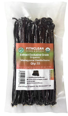 FITNCLEAN organic vanilla pods widely certified for premium flavor