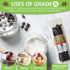 FITNCLEAN Bourbon Madagascar vanilla is ideal for baking and desserts.