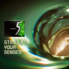 Five Gum Spearmint Rain pack open reveals sticks for quick refreshment.