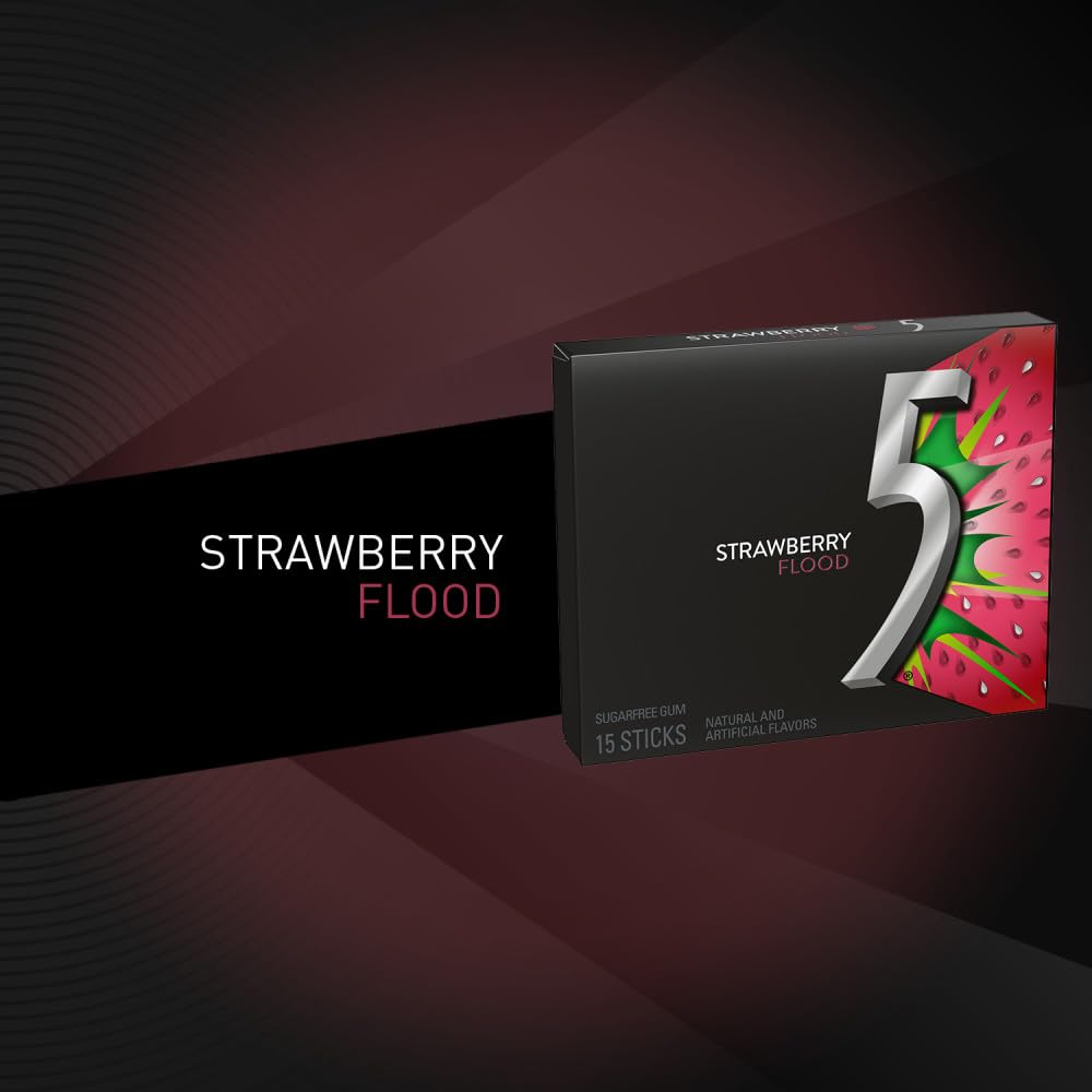Five Gum Sugar-Free gum packaging showing bulk value and sugar-free option