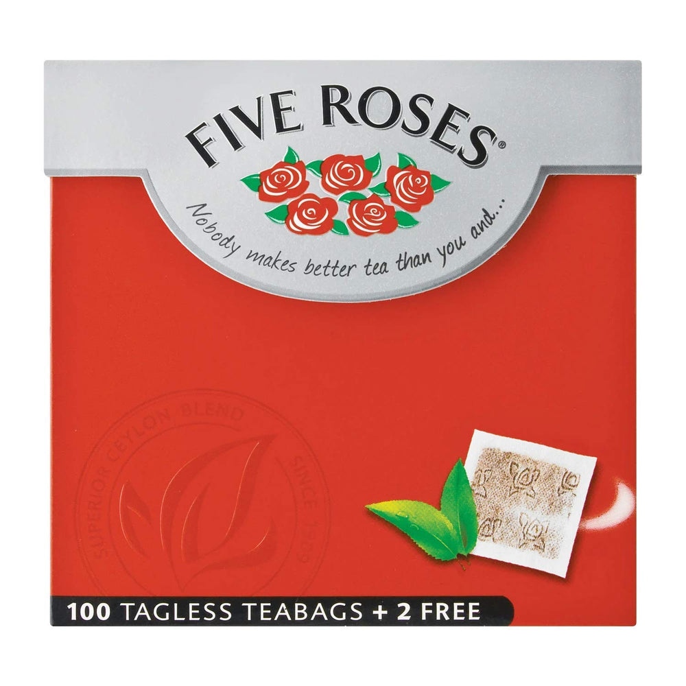 Five Roses Ceylon tea iced beverage with mint and lemon highlights refreshing summer cadence.