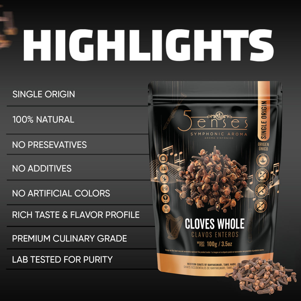 5Senses Cloves tea infusion releasing aromatic warmth.