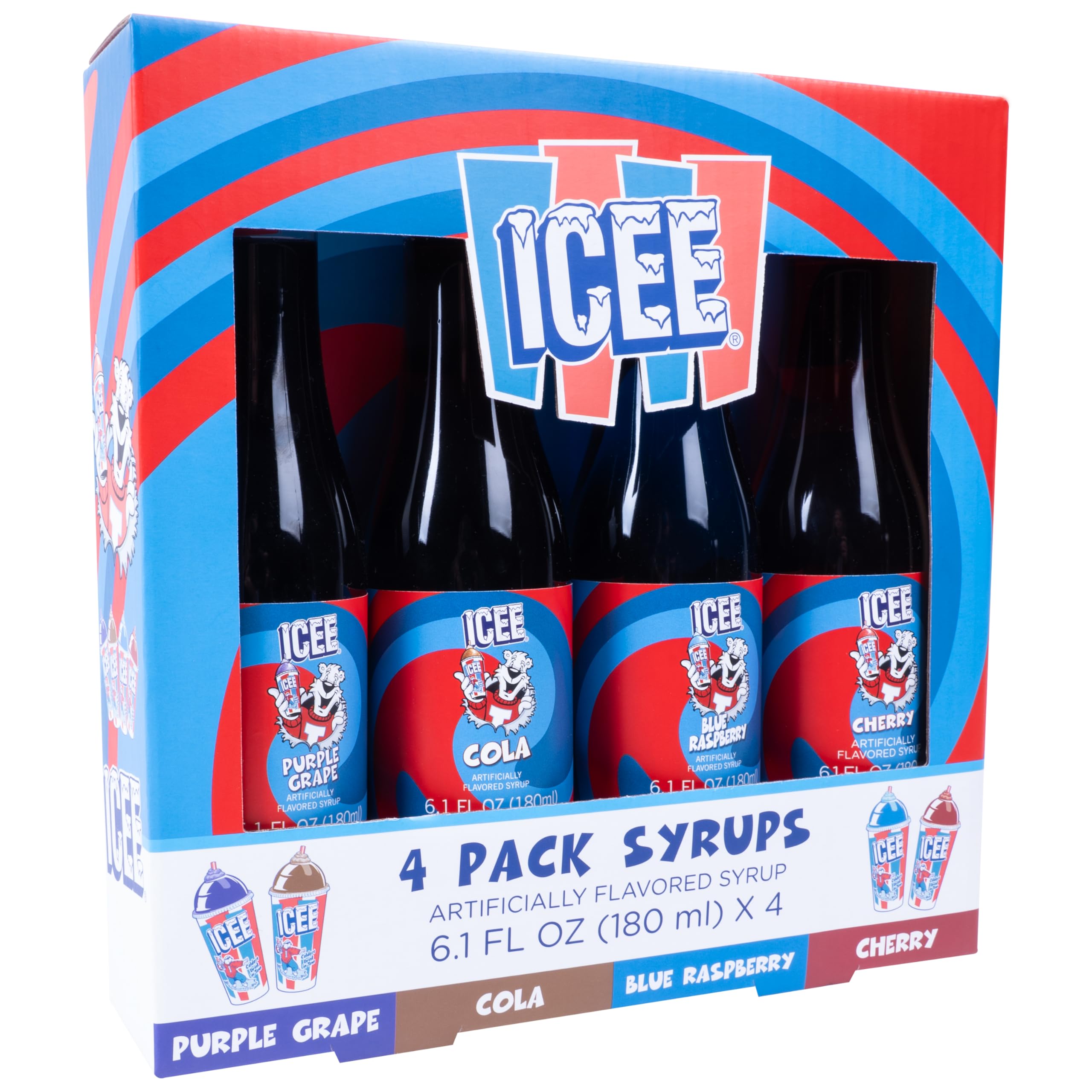 Fizz Creations ICEE syrups with shelf-stable packaging for long-lasting flavor.