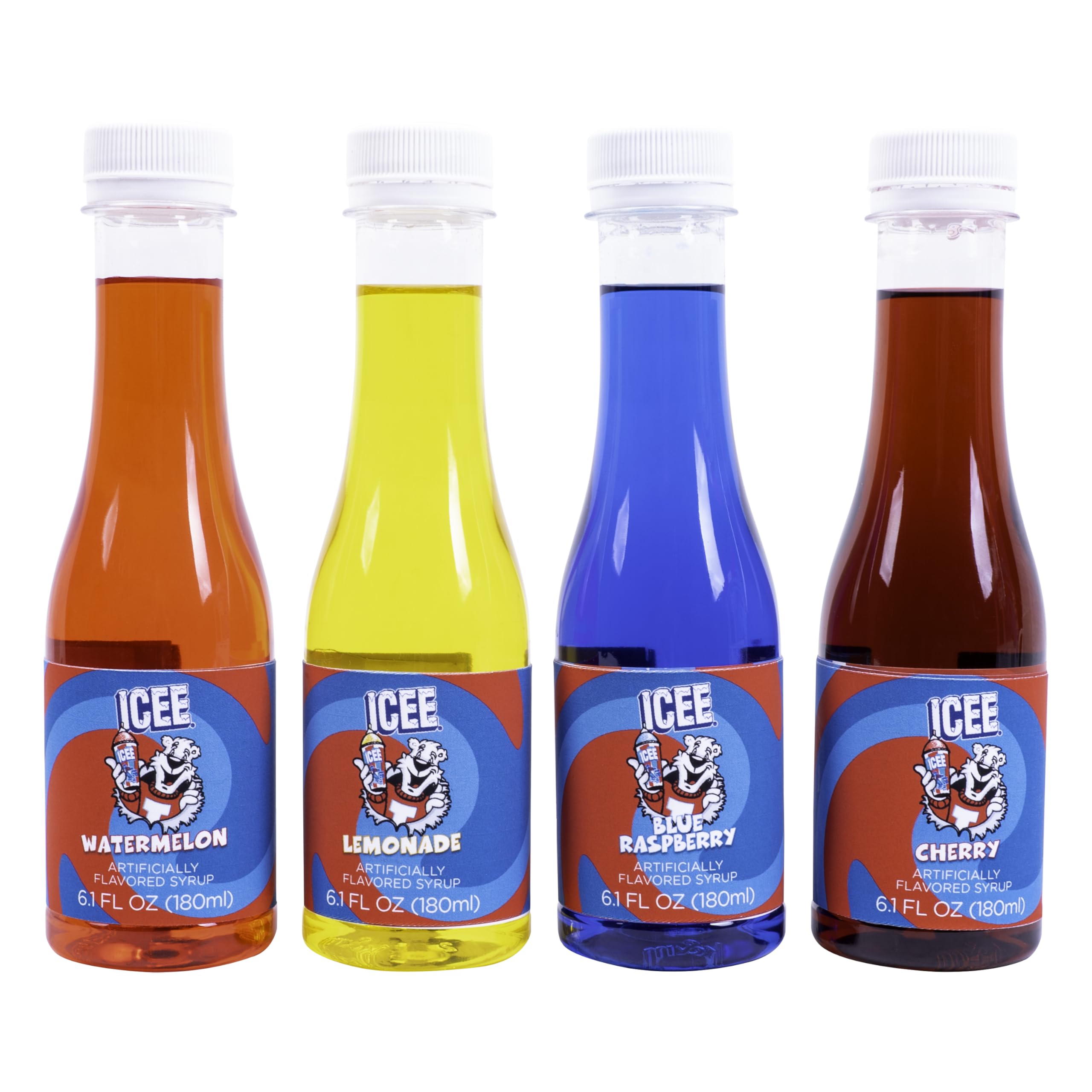 Fizz Creations ICEE Blue Raspberry bottle pour for vibrant frozen treats.