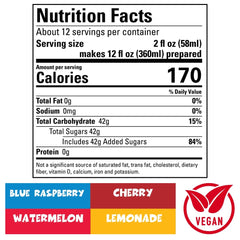 Fizz Creations ICEE Lemonade bottle pour for refreshing slushies and snow cones.